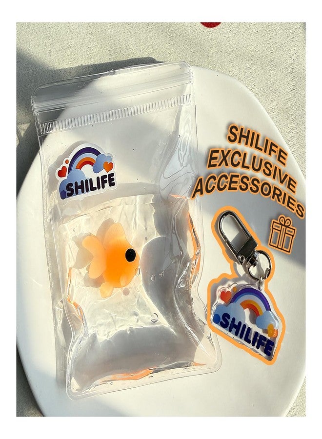 SHILIFE Taba Squishy,Squeeze Toys,Water Sensitive Fluid，Kawaii Squishies PVC Sensory Toys,Stress Relieving,Birthday&Christmas Gifts,Cute Things for scenecore, Sock Filling for Kids Teenage Adults (Fish) - Image 2